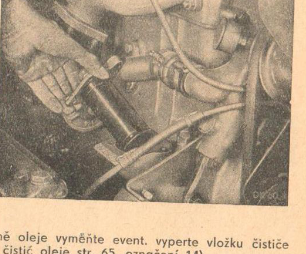 Čistič motorového oleje