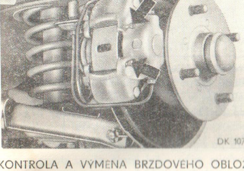 Přední kotoučová brzda