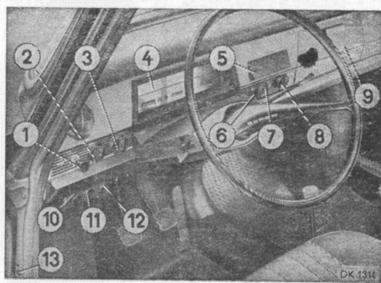 Přístrojová deska ŠKODA 110 LS