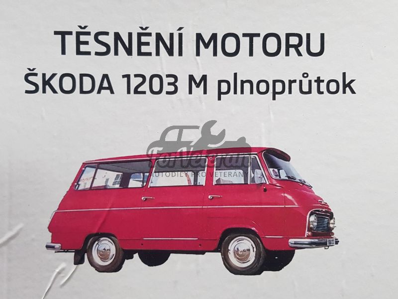 Sada těsnění motoru 72mm - ŠKODA 1203 NT plnoprůtok + TAZ 1500 ST ; 000-203PP