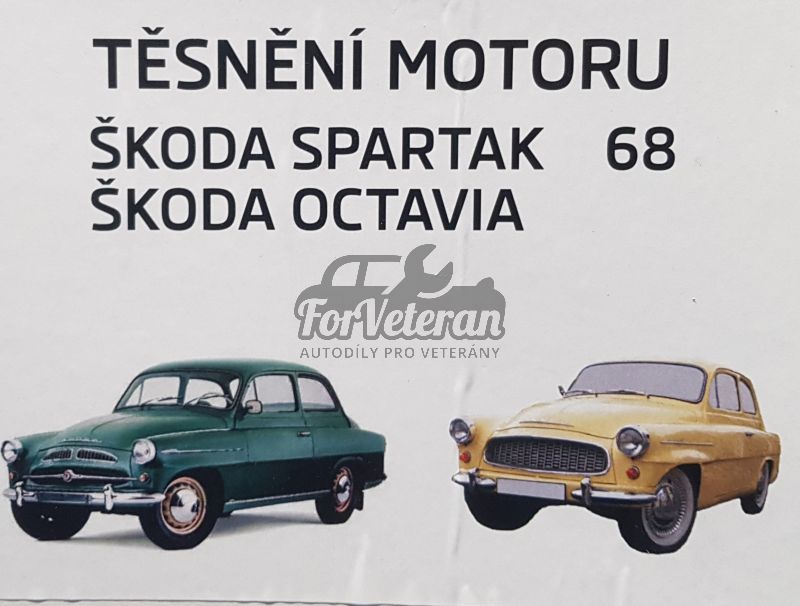 Sada těsnění motoru 68mm - starý typ ŠKODA Spartak, Octavia ; 000-209