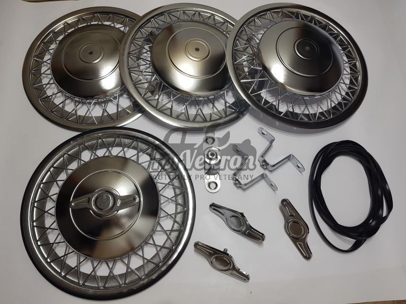 Chromovaná poklice drátěná kompletní ŠKODA Spartak, Octavia, Felicia ; 103990000