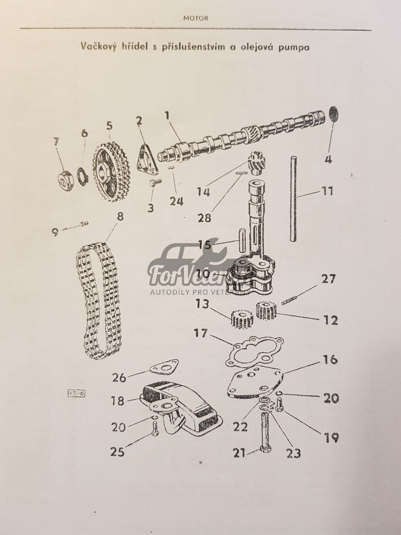 Olejová pumpa - úplná ŠKODA Octavia, Felicia, 1202 ; 105040000, 145-7020