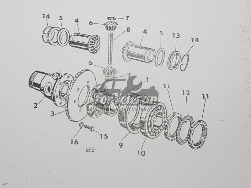 Zajišťovací podložka talíře kola diferenciálu ŠKODA Sparta, Octavia, Felicia, 1202 ; 105319671, 234-5107