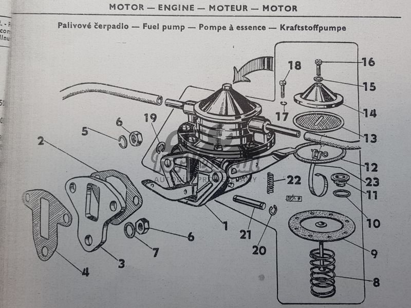 Sada ventilků AC pumpy ŠKODA ; 110945460S, 110945460, 110945791