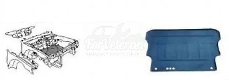 Podlaha kufru ŠKODA 105, 120, 130, Rapid ; 113700244, 113700217