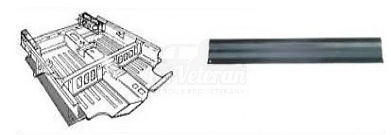 Okraj podlahy - Levý (114x16cm) ŠKODA 105, 120, 130, Rapid, Garde ; 113700252