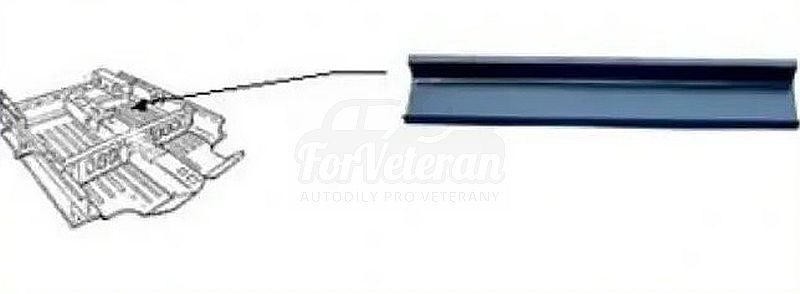 Nosník prahu, nástavek prahu/podélníku - Levý ŠKODA 105, 120, 130, Rapid ; 113700702, 113700254