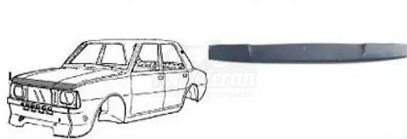 Lem přední kapoty - horní ŠKODA 105, 120, 130, Rapid ; 113710011