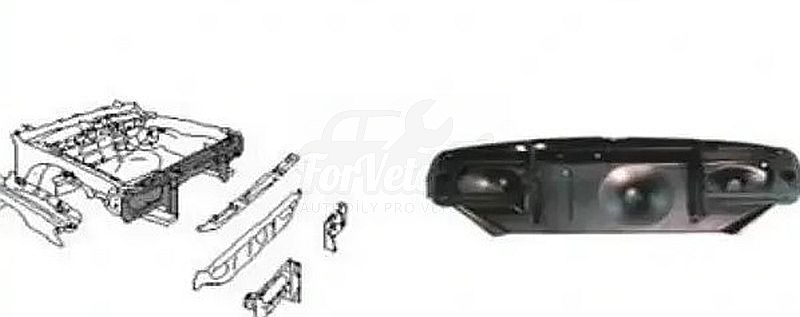 Chladičová stěna úplná ŠKODA 105, 120, 130, Rapid "M" od 08.83 ; 113710402