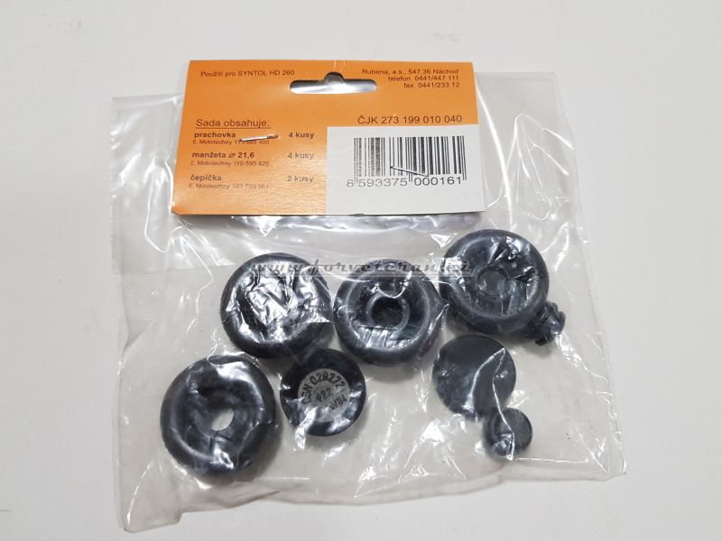 Sada gumiček RUBENA č. 4 Brzdový váleček 22mm Škoda MB 1000/1100 ; 273199010040