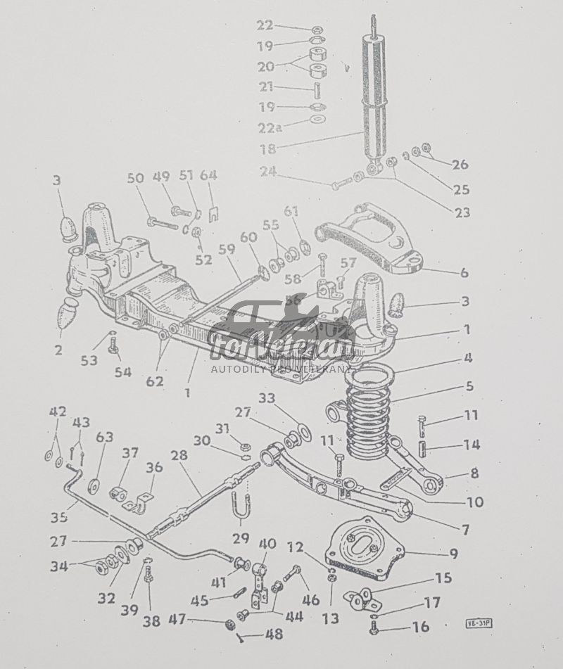 Stabilizátor kompletní ŠKODA Octavia, Felicia ; 105420311