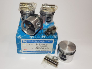 Sada pístů 68mm - písty, kroužky, čepy ŠKODA 105, 105L ; 113090100, 113000310