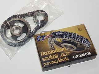 Sada rozvodů ČZ - Originál ŠKODA 1000MB, 100, 110R, 105, 120, 130, Favorit ; 113026940, 113026941, 6U0198026OEM 