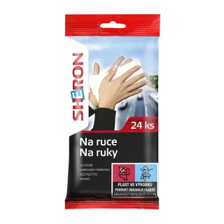 SHERON Ubrousky na ruce 24 ks