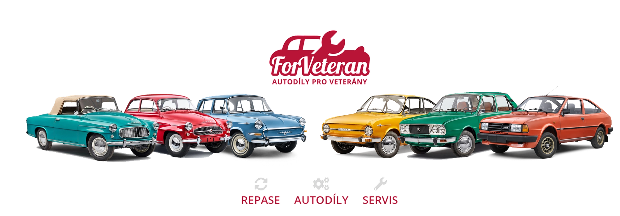 ForVeteran – náhradní díly, repase originálních dílů a příslušenství pro vozy ŠKODA 1950–1993